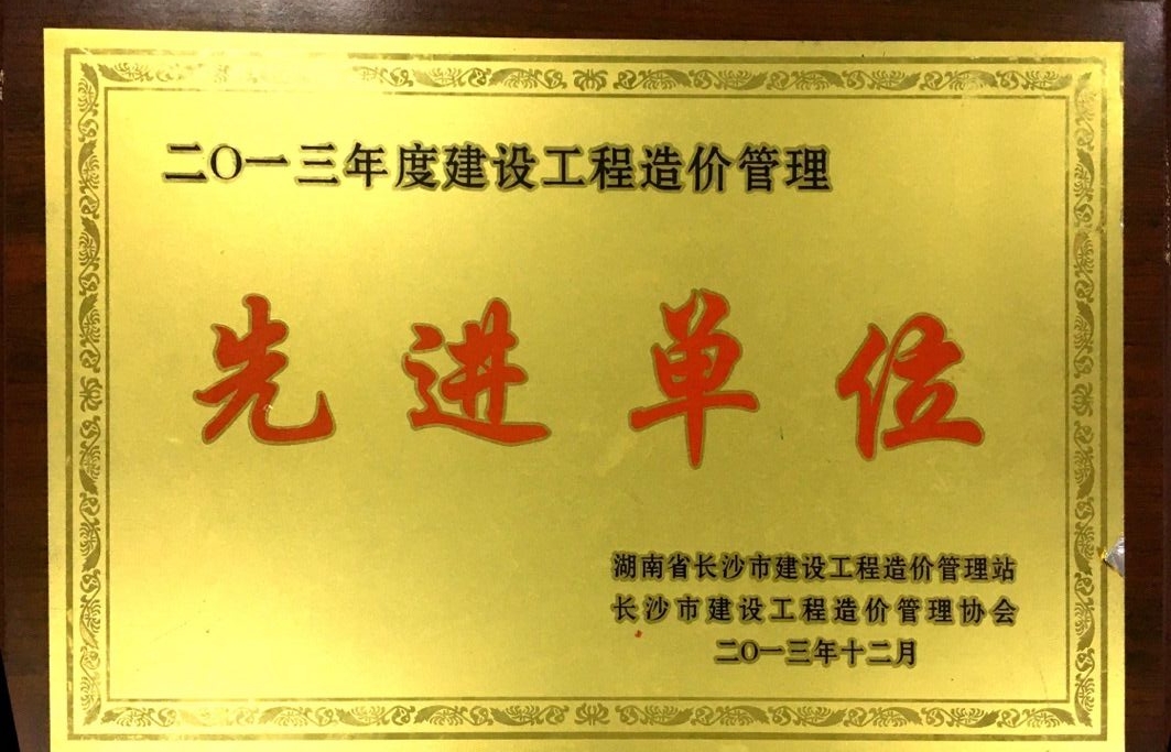 2013年度建設(shè)工程造價咨詢優(yōu)秀單位