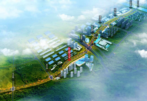 時(shí)代陽(yáng)光大道東延線（花卉路~川河路）道路工程